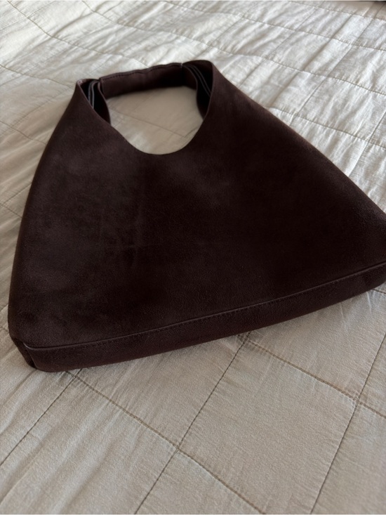 Banana Republic Handbags - Banana Republic Brown Faux Suede Shoulder Bag
